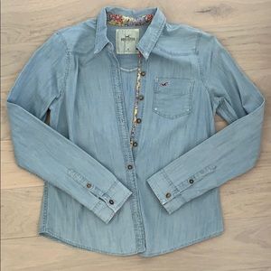 Hollister denim shirt